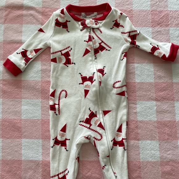 Pottery Barn Christmas Onesie with Feet - Picture 1 of 1